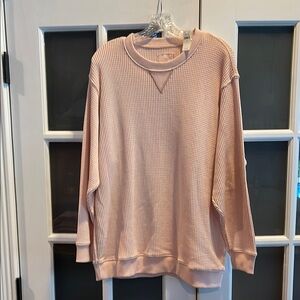 Womens Aerie over-sized sweatshirt. New. Rose